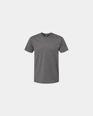 Custom unisex crewneck t-shirt with rib-knit collar - Heather Heavy Metal