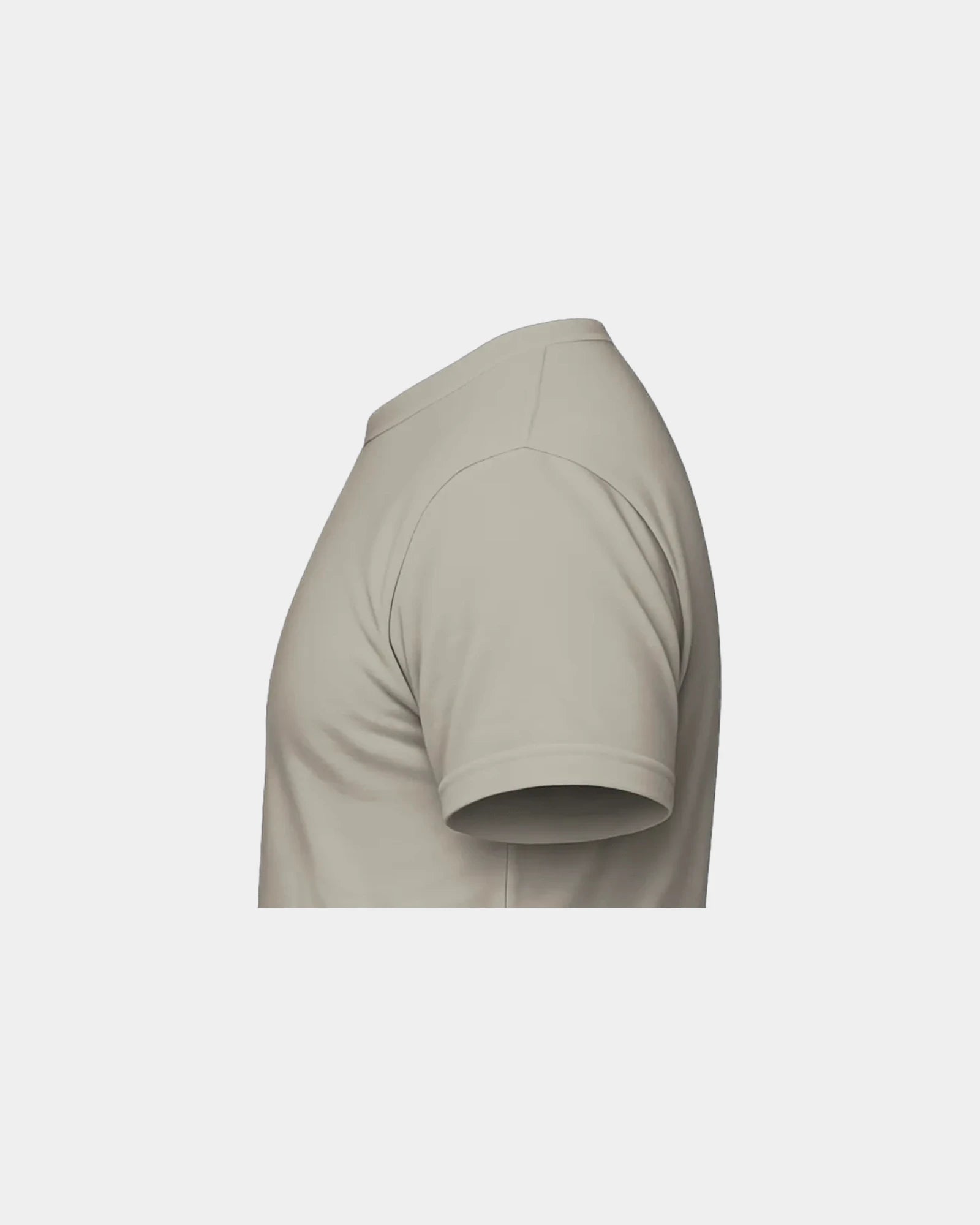 Custom unisex crewneck t-shirt with rib-knit collar - Warm Grey