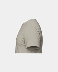Custom unisex crewneck t-shirt with rib-knit collar - Warm Grey