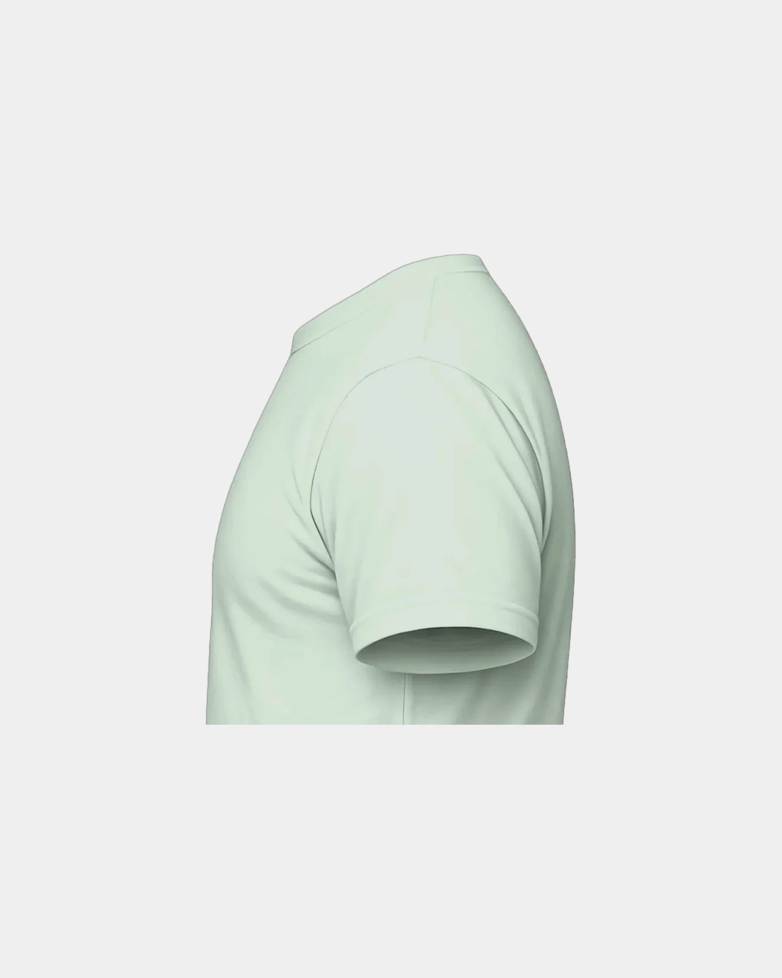 Custom unisex crewneck t-shirt with rib-knit collar - Mint