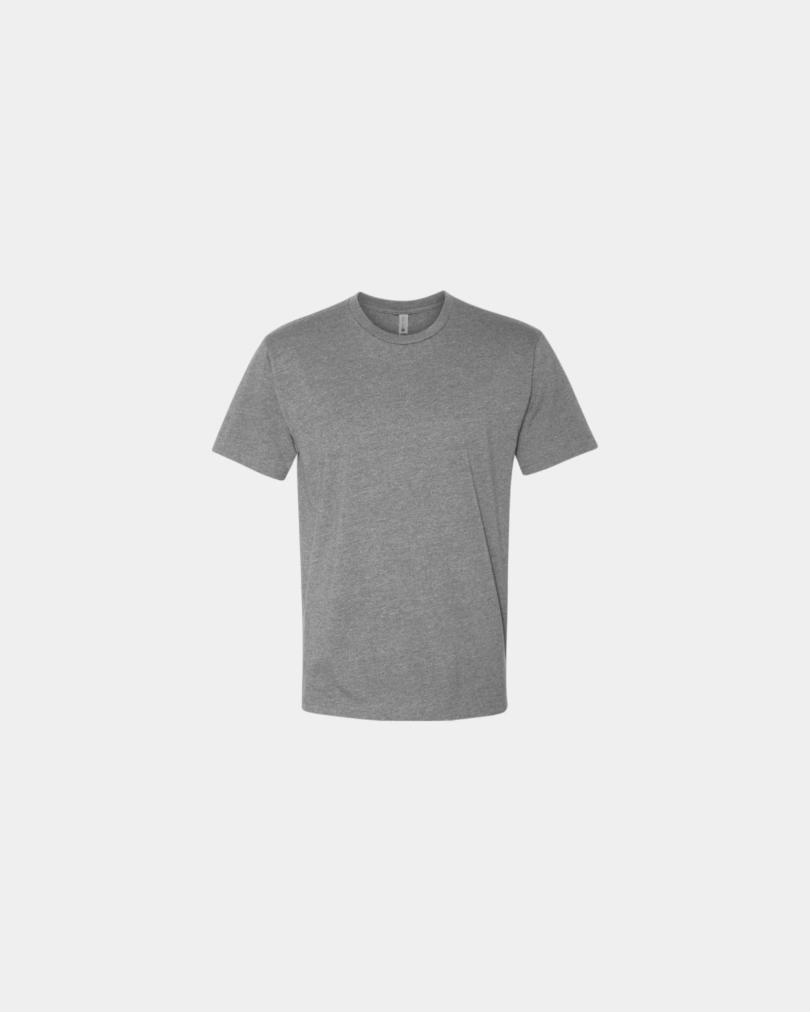 Custom unisex crewneck t-shirt with rib-knit collar - Dark Heather Grey