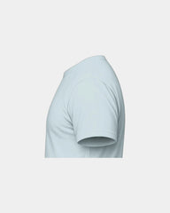 Custom unisex crewneck t-shirt with rib-knit collar - Ice Blue