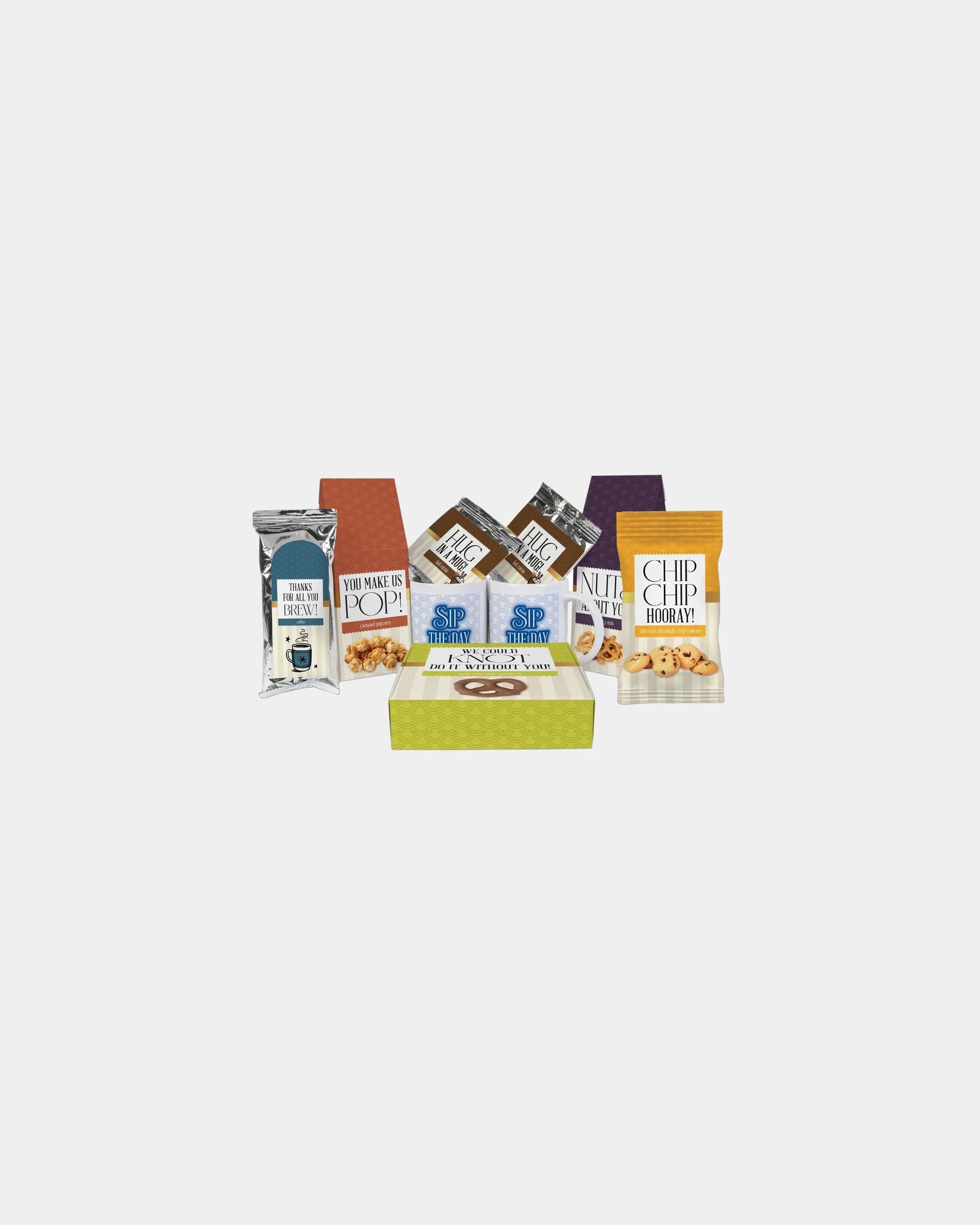 Custom gourmet gift tray with ceramic mugs set - 2