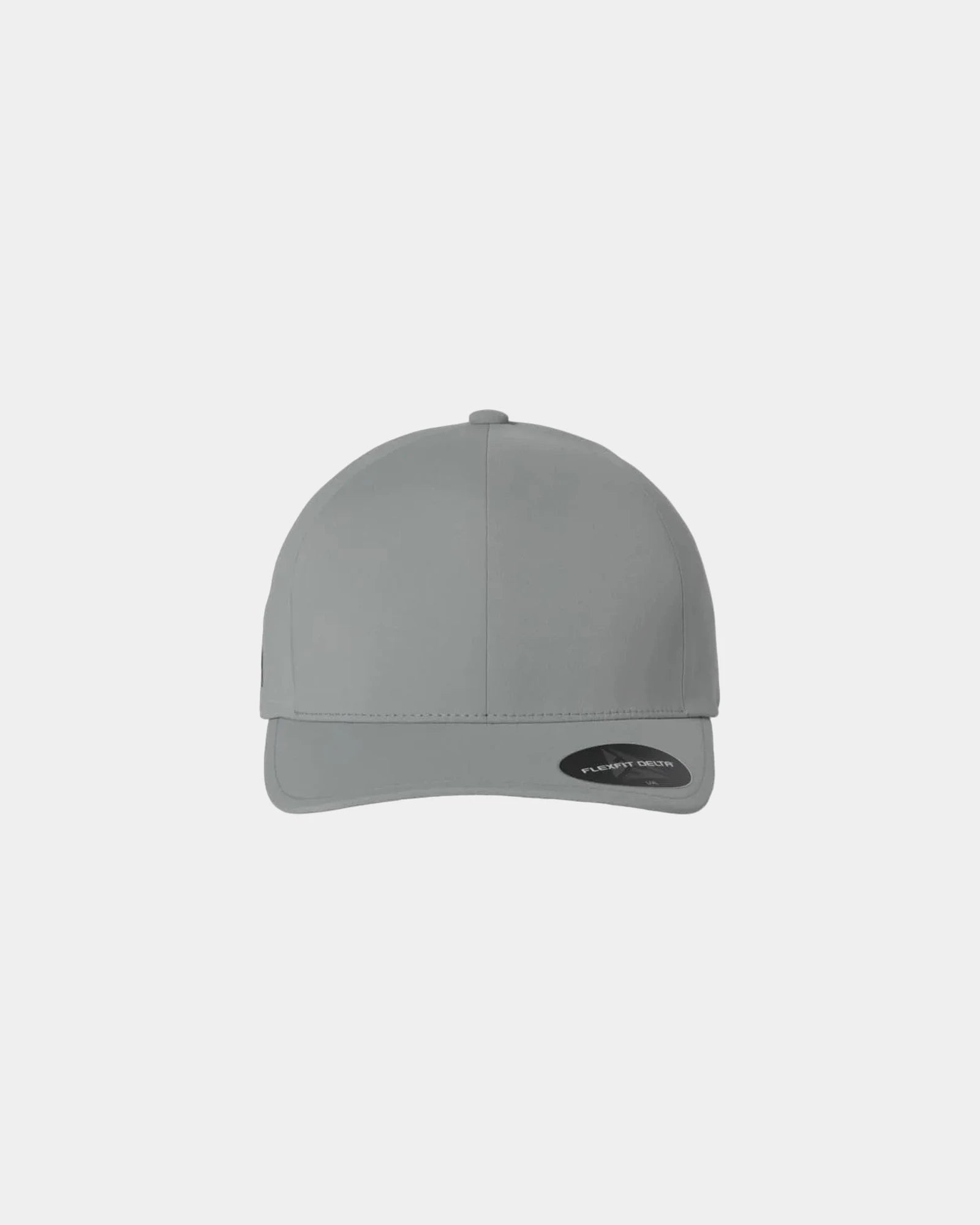 Custom stretch-fitted Flexfit Delta X-Cap baseball cap - Silver