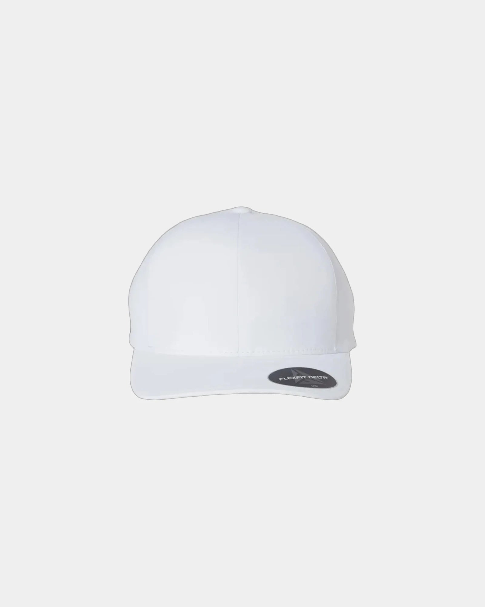 Custom stretch-fitted Flexfit Delta X-Cap baseball cap - White