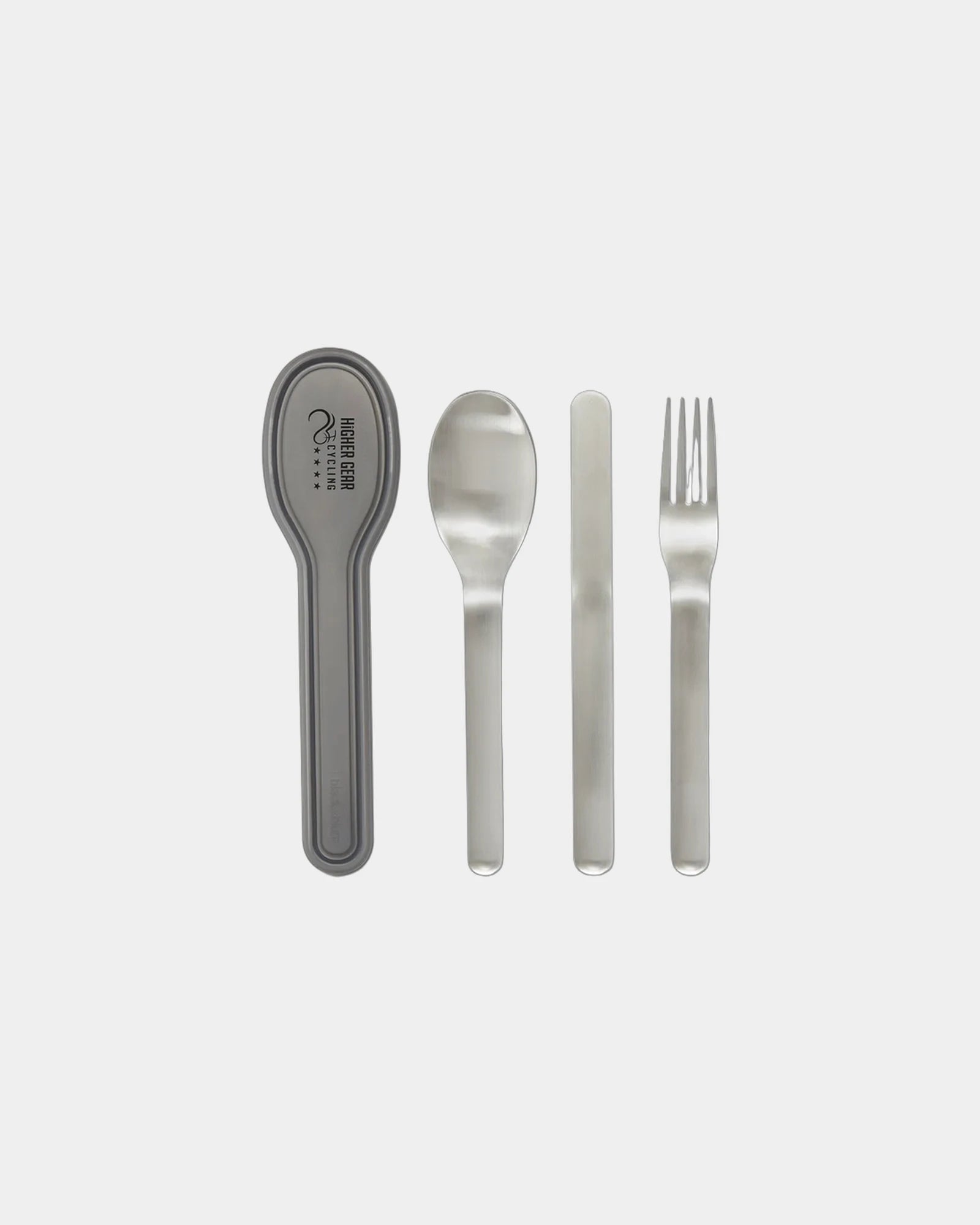 Custom stainless steel nesting utensil set with case - Steel