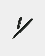 Custom brass rollerball pen with capacitive stylus - Black