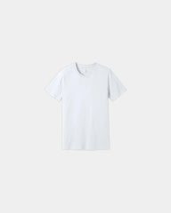 Custom combed cotton unisex jersey short sleeve tee - White