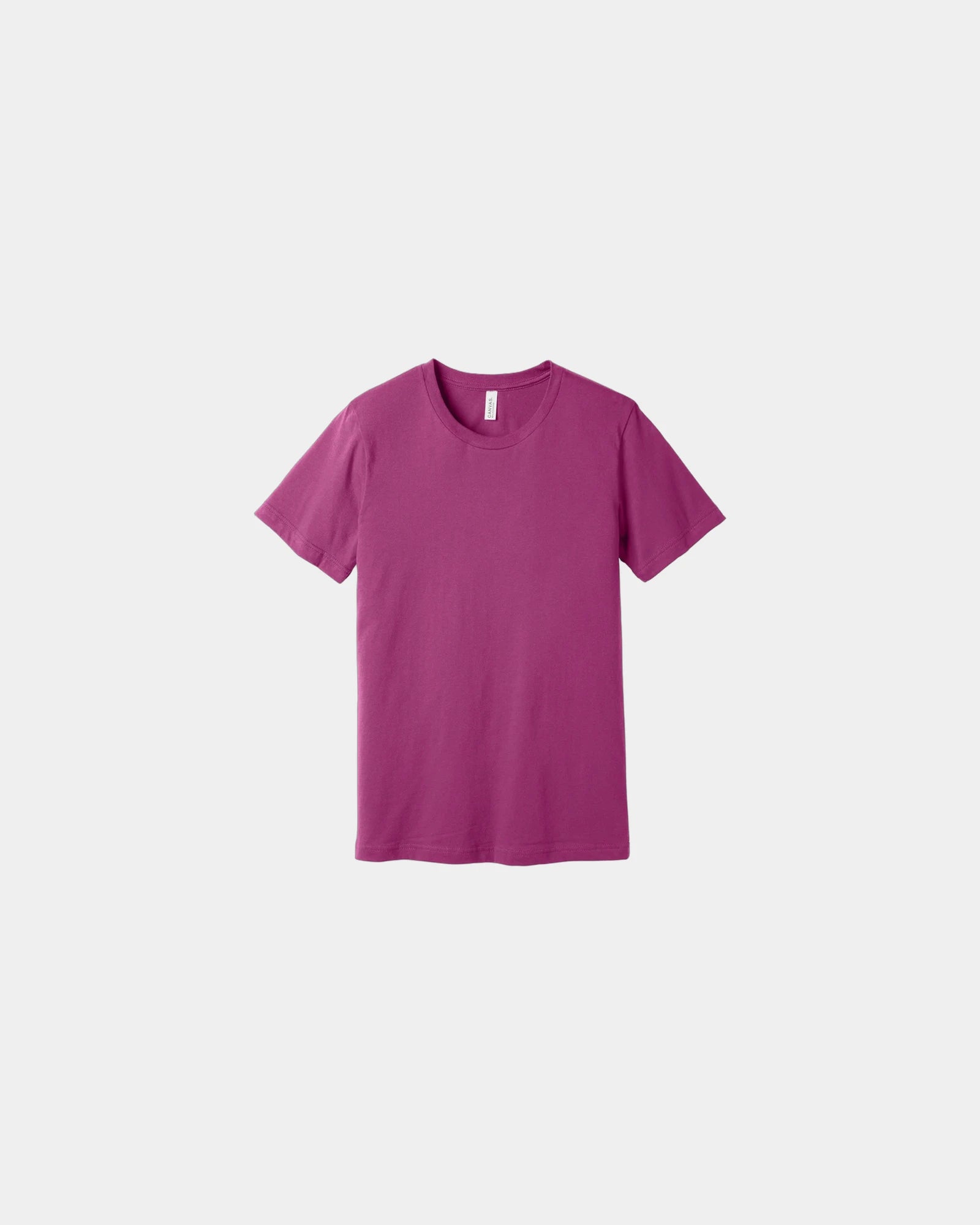 Custom combed cotton unisex jersey short sleeve tee - Berry