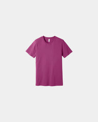 Custom combed cotton unisex jersey short sleeve tee - Berry