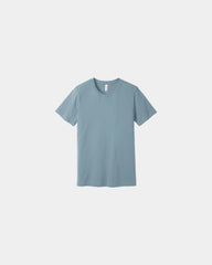 Custom combed cotton unisex jersey short sleeve tee - Vintage Denim