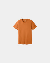 Custom combed cotton unisex jersey short sleeve tee - Burnt Orange