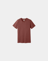 Custom combed cotton unisex jersey short sleeve tee - Rust