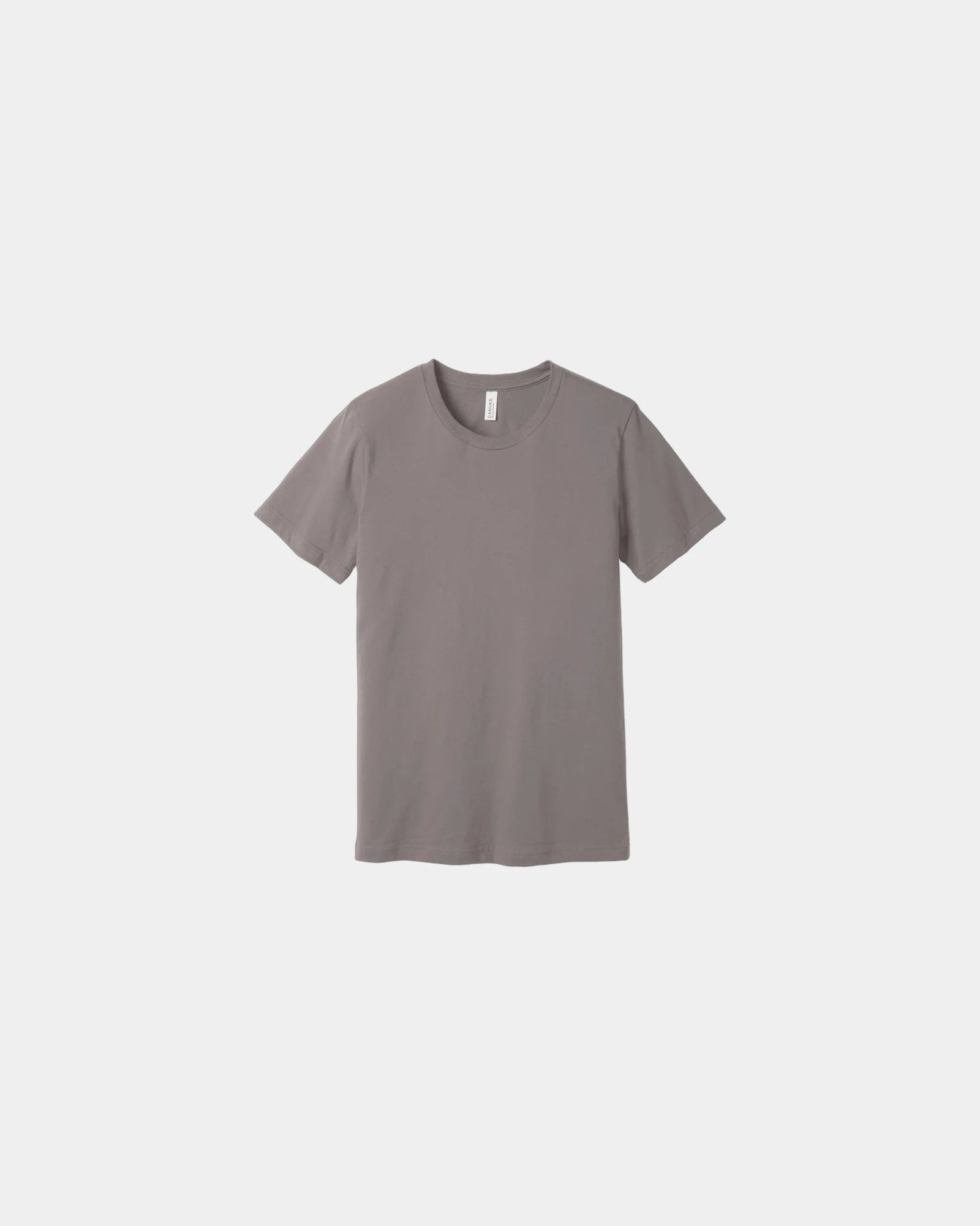 Custom combed cotton unisex jersey short sleeve tee - Pebble Brown