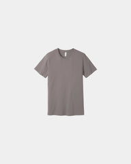 Custom combed cotton unisex jersey short sleeve tee - Pebble Brown