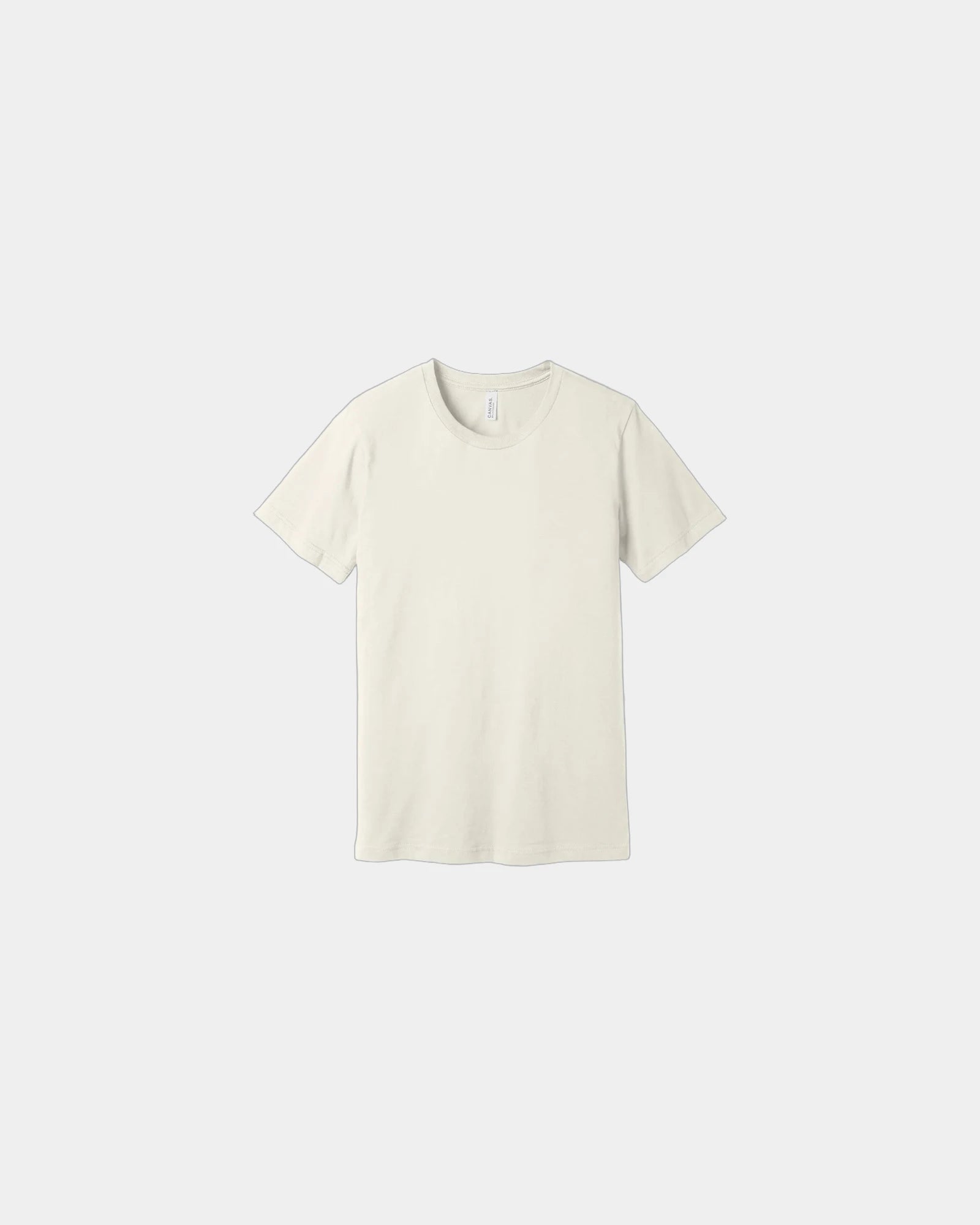 Custom combed cotton unisex jersey short sleeve tee - Vintage White