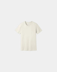 Custom combed cotton unisex jersey short sleeve tee - Vintage White