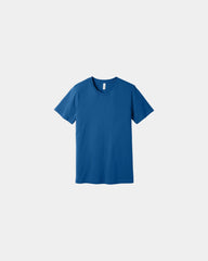 Custom combed cotton unisex jersey short sleeve tee - True Royal