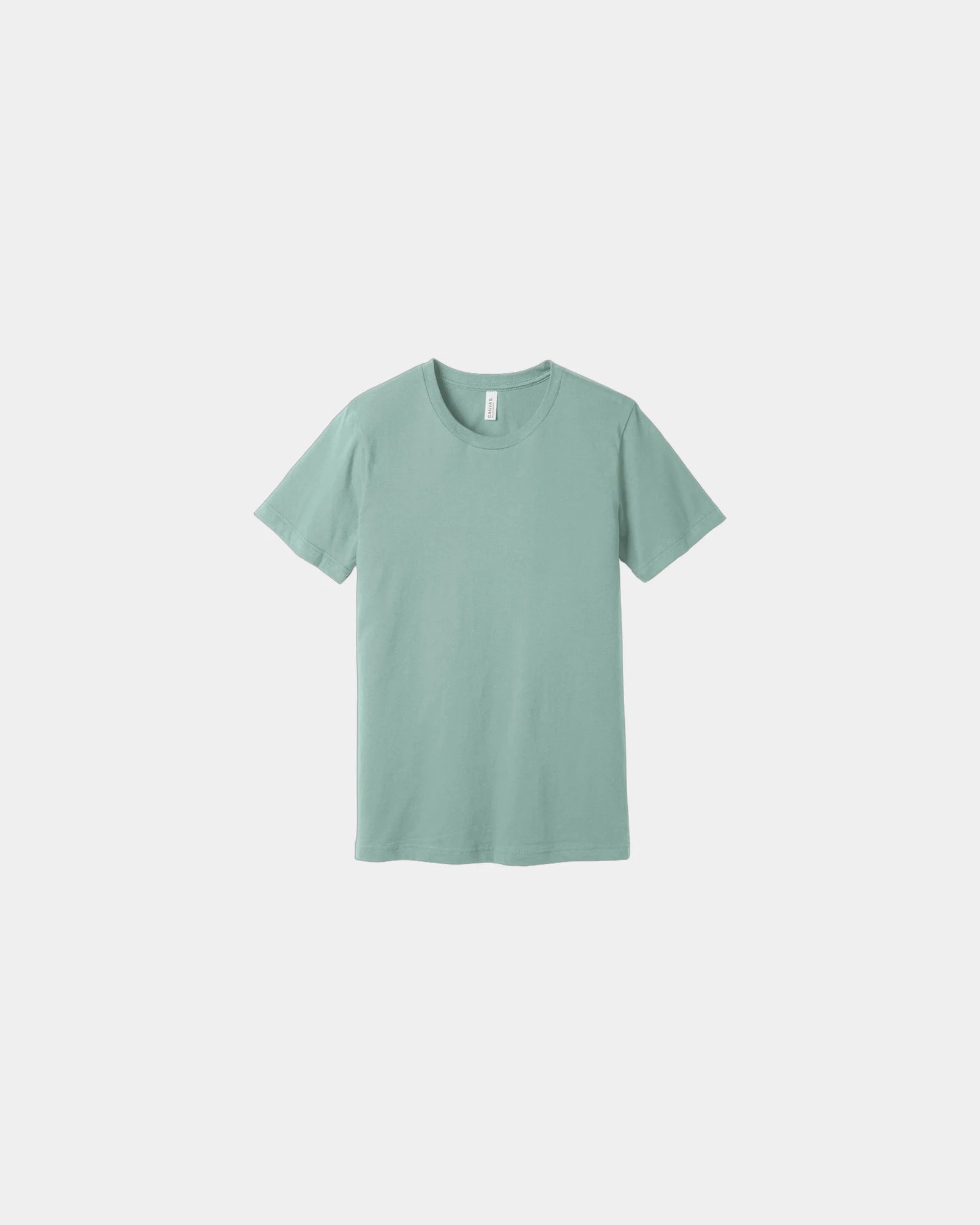 Custom combed cotton unisex jersey short sleeve tee - Dusty Blue