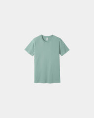 Custom combed cotton unisex jersey short sleeve tee - Dusty Blue