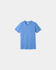 Custom combed cotton unisex jersey short sleeve tee - Carolina Blue