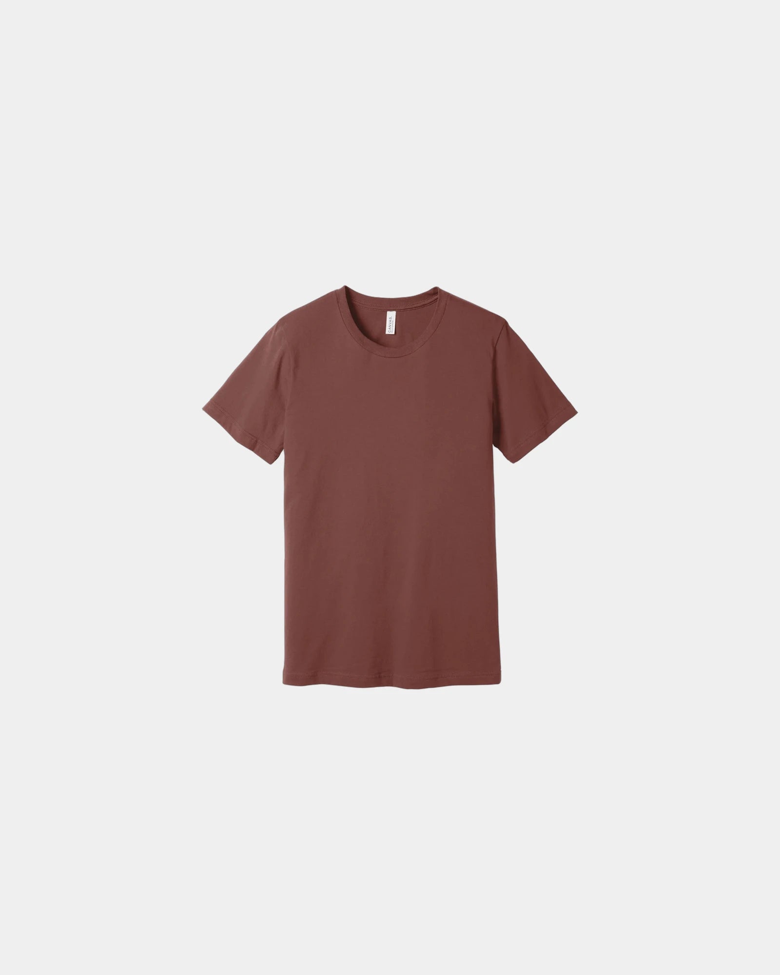 Custom combed cotton unisex jersey short sleeve tee - Clay