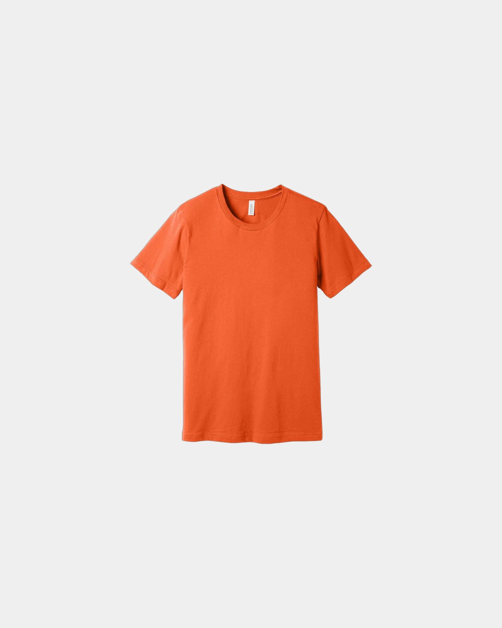 Custom combed cotton unisex jersey short sleeve tee - Orange