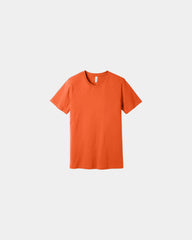 Custom combed cotton unisex jersey short sleeve tee - Orange