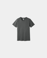 Custom combed cotton unisex jersey short sleeve tee - Asphalt