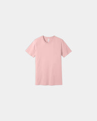 Custom combed cotton unisex jersey short sleeve tee - Pink