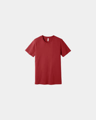 Custom combed cotton unisex jersey short sleeve tee - Canvas Red