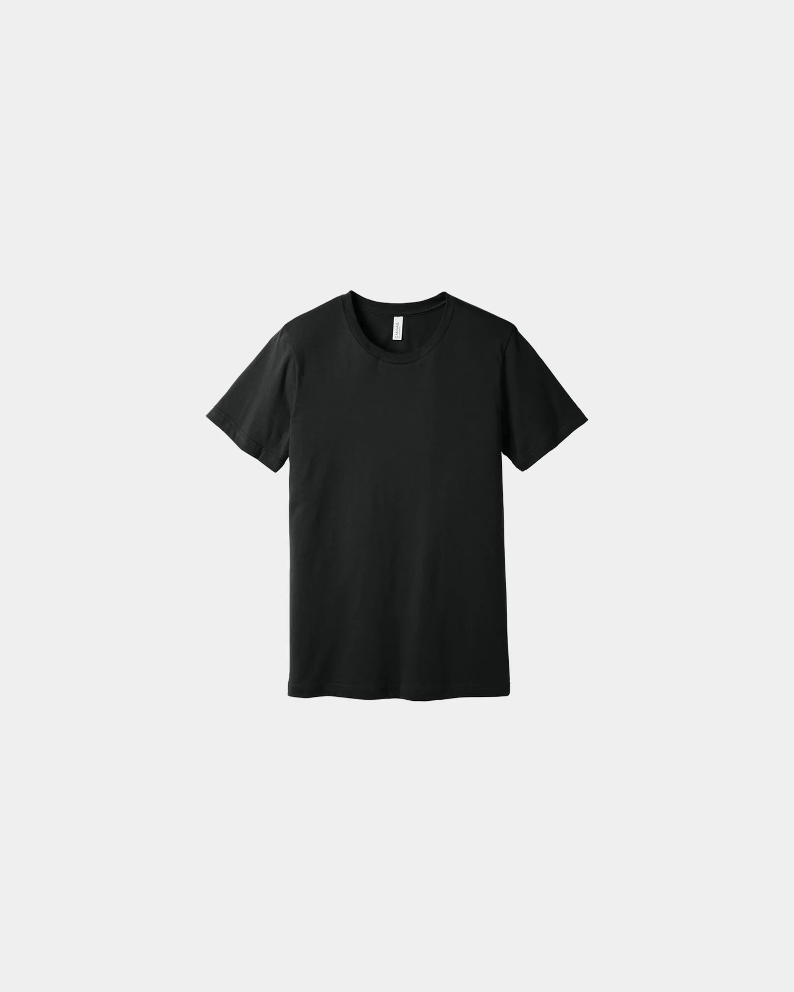 Custom combed cotton unisex jersey short sleeve tee - Vintage Black