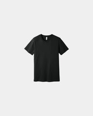 Custom combed cotton unisex jersey short sleeve tee - Vintage Black