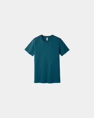 Custom combed cotton unisex jersey short sleeve tee - Deep Teal
