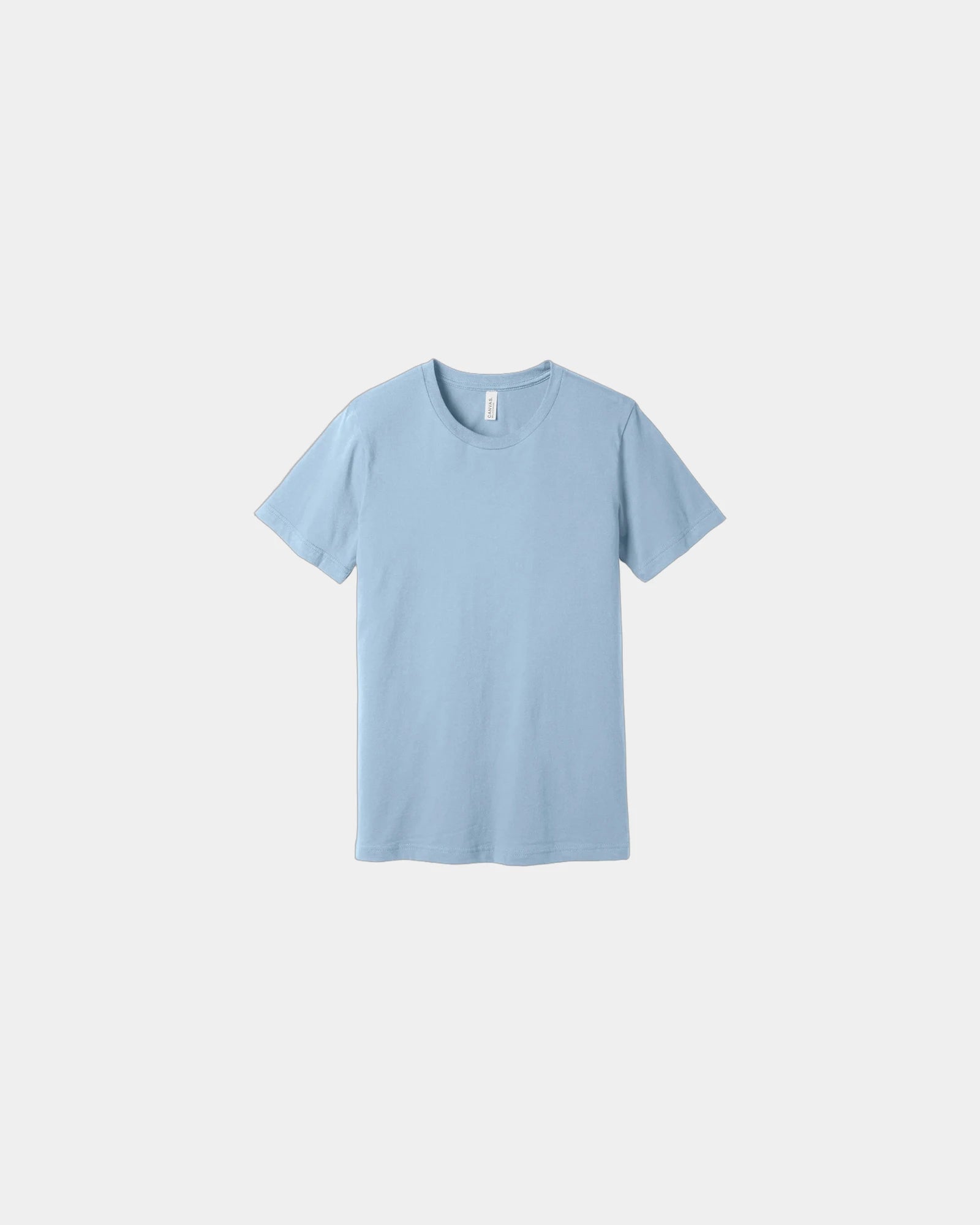 Custom combed cotton unisex jersey short sleeve tee - Baby Blue