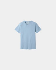 Custom combed cotton unisex jersey short sleeve tee - Baby Blue