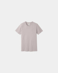 Custom combed cotton unisex jersey short sleeve tee - Pink Gravel