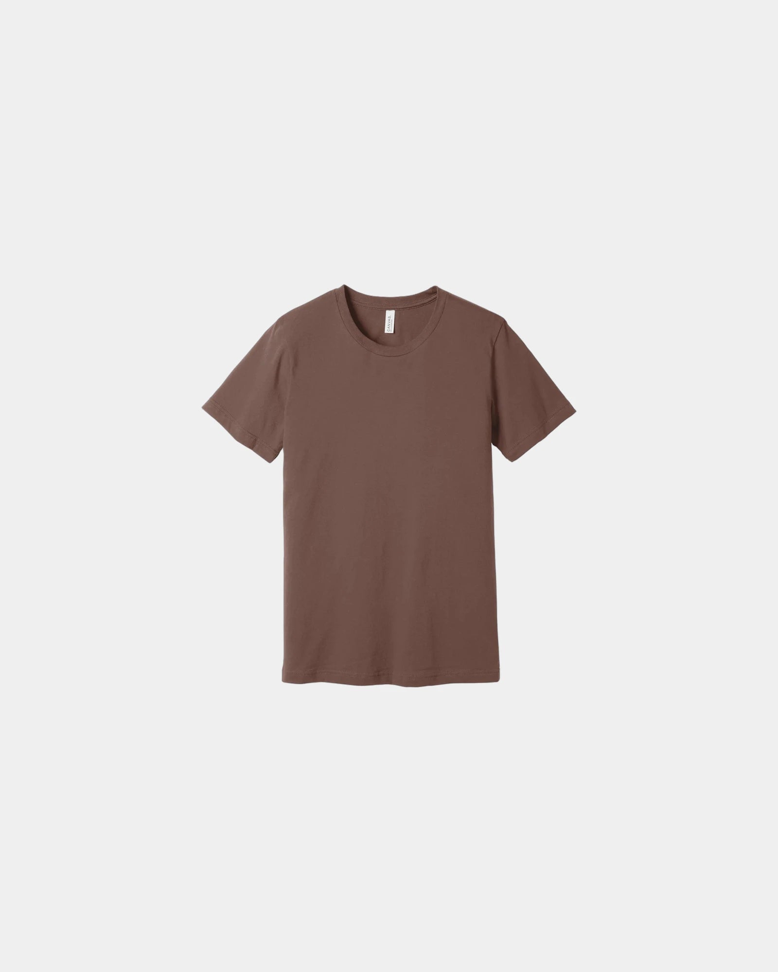 Custom combed cotton unisex jersey short sleeve tee - Chestnut