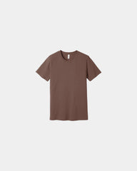 Custom combed cotton unisex jersey short sleeve tee - Chestnut