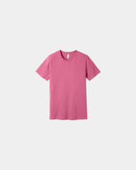 Custom combed cotton unisex jersey short sleeve tee - Charity Pink