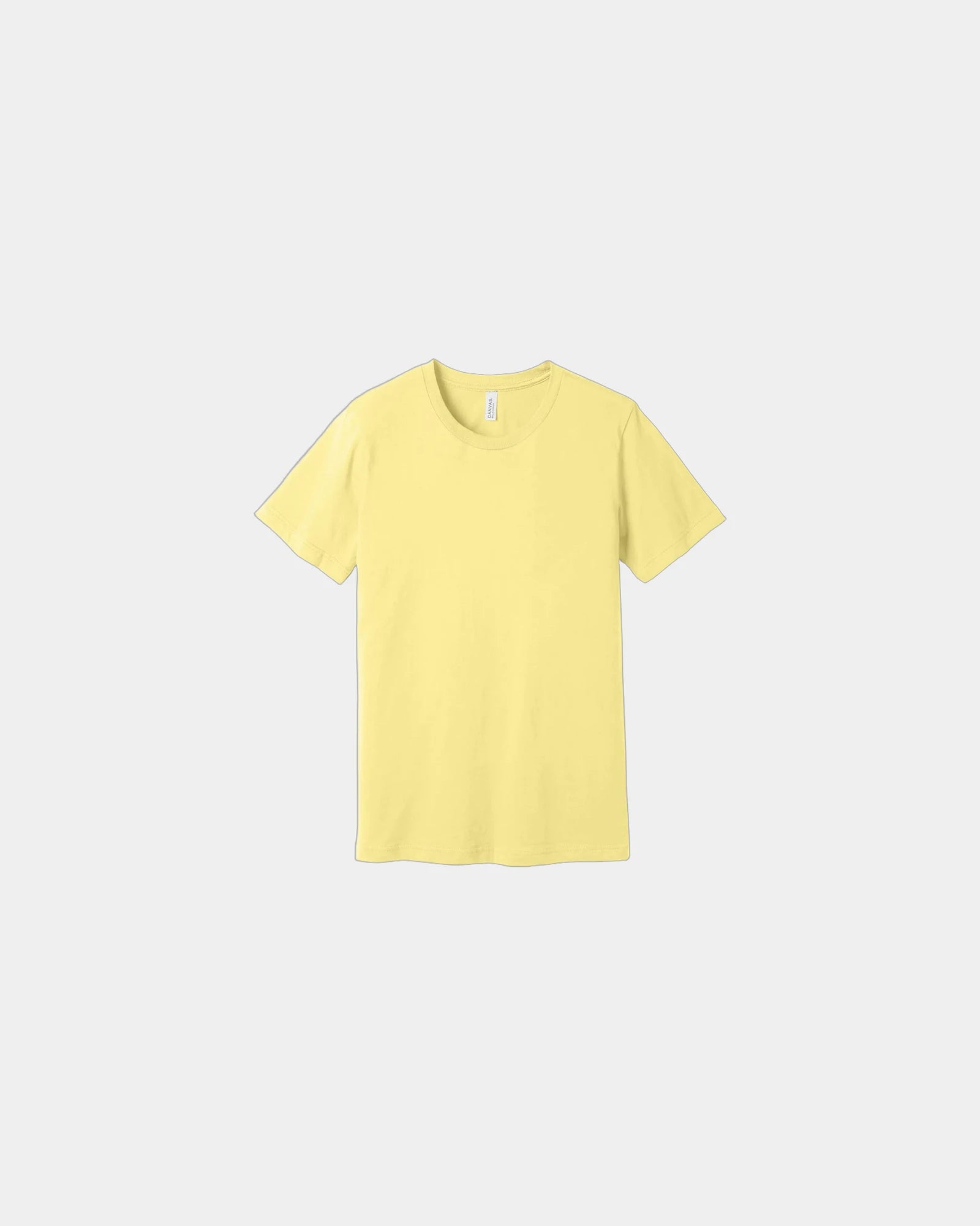 Custom combed cotton unisex jersey short sleeve tee - Yellow