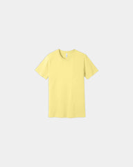 Custom combed cotton unisex jersey short sleeve tee - Yellow