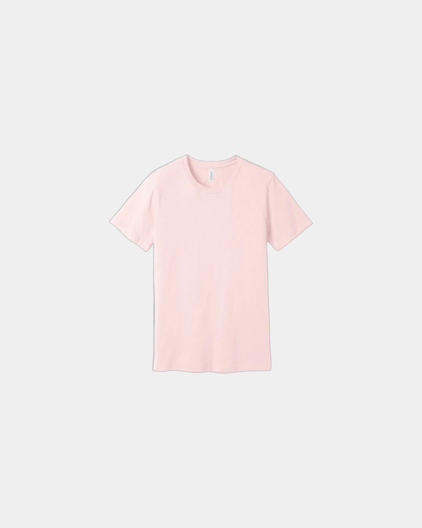 Custom combed cotton unisex jersey short sleeve tee - Soft Pink
