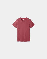 Custom combed cotton unisex jersey short sleeve tee - Vintage Red