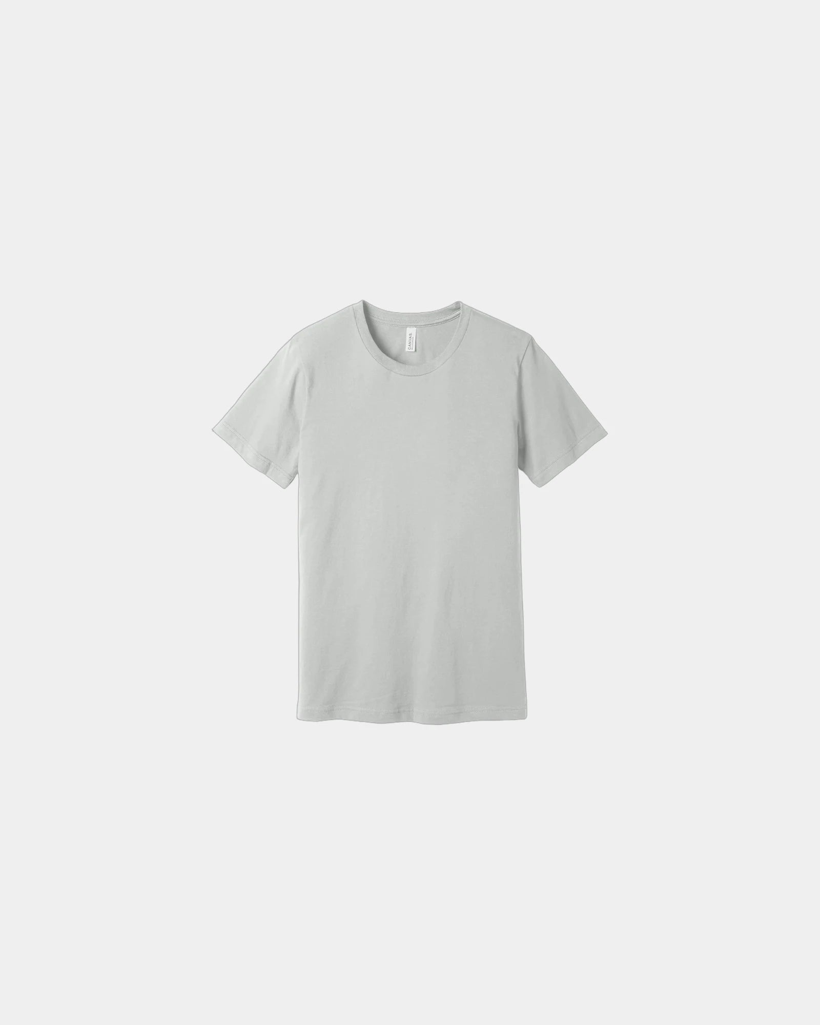Custom combed cotton unisex jersey short sleeve tee - Silver