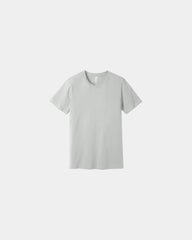 Custom combed cotton unisex jersey short sleeve tee - Silver