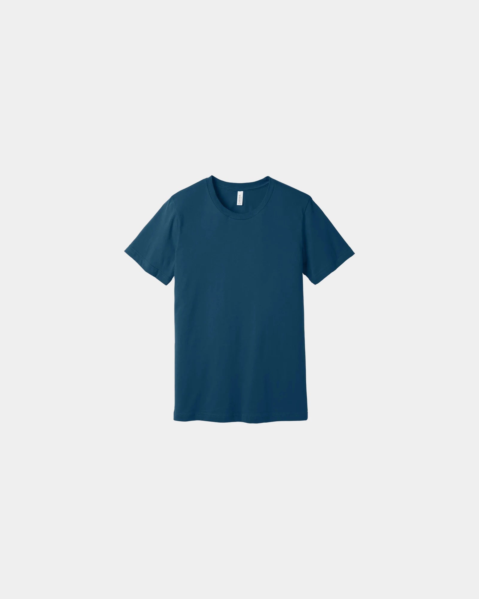 Custom combed cotton unisex jersey short sleeve tee - Cool Blue