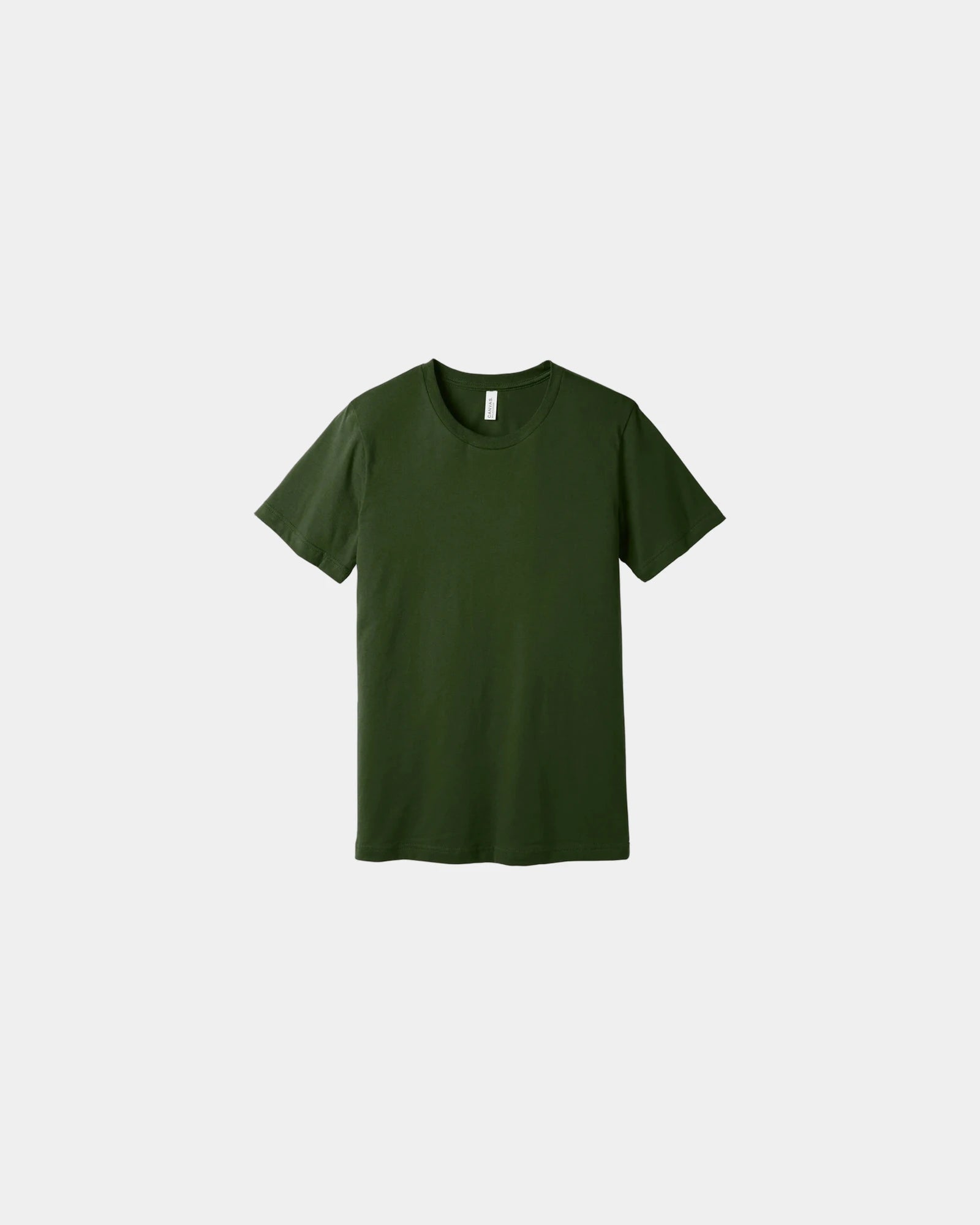 Custom combed cotton unisex jersey short sleeve tee - Dark Olive