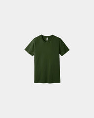 Custom combed cotton unisex jersey short sleeve tee - Dark Olive