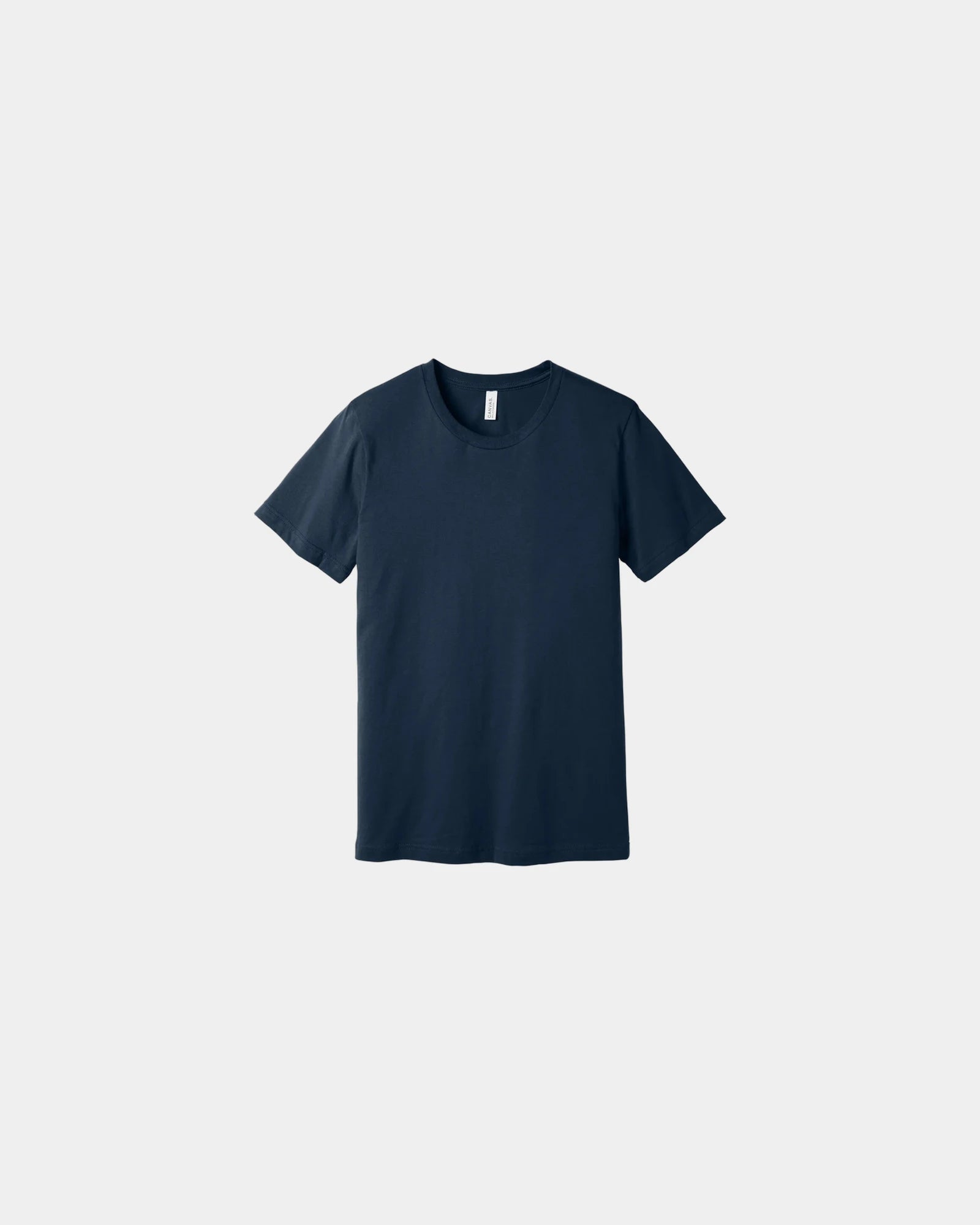 Custom combed cotton unisex jersey short sleeve tee - Navy